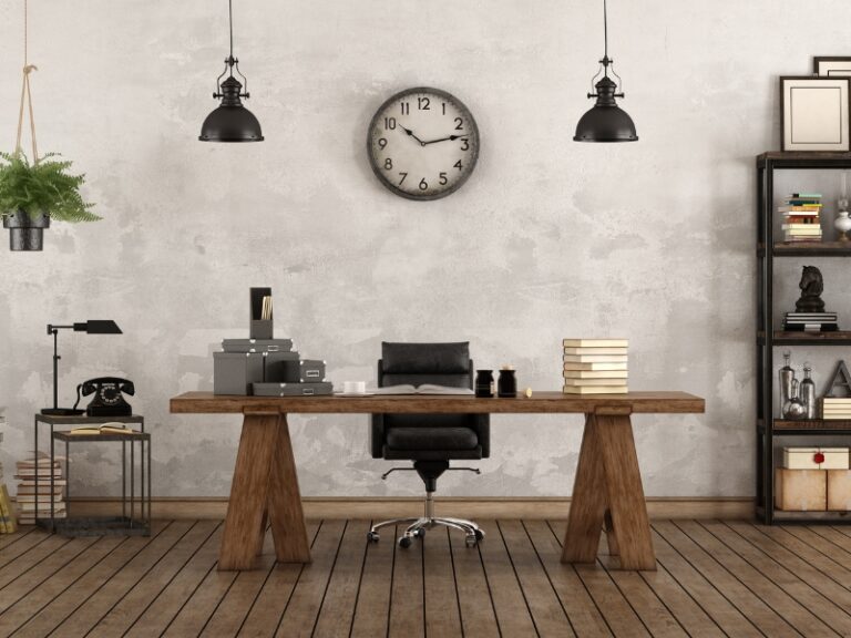 gabinet w stylu vintage